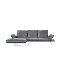 KOINOR Ecksofa Echtleder Francis ¦ grau ¦ Maße (cm): B: 284 H: 93 T: 159.0