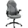 Vinsetto Bürostuhl, Ergonomischer Schreibtischstuhl, Computerstuhl mit Wippfunktion, Verstellbaren Armlehnen, Drehstuhl mit Weichem Kissen, Mikrofasertuch, Hellgrau Kunststoff, 69.5x122x65.5 cm, Arbeitszimmer, Bürostühle, Drehstühle