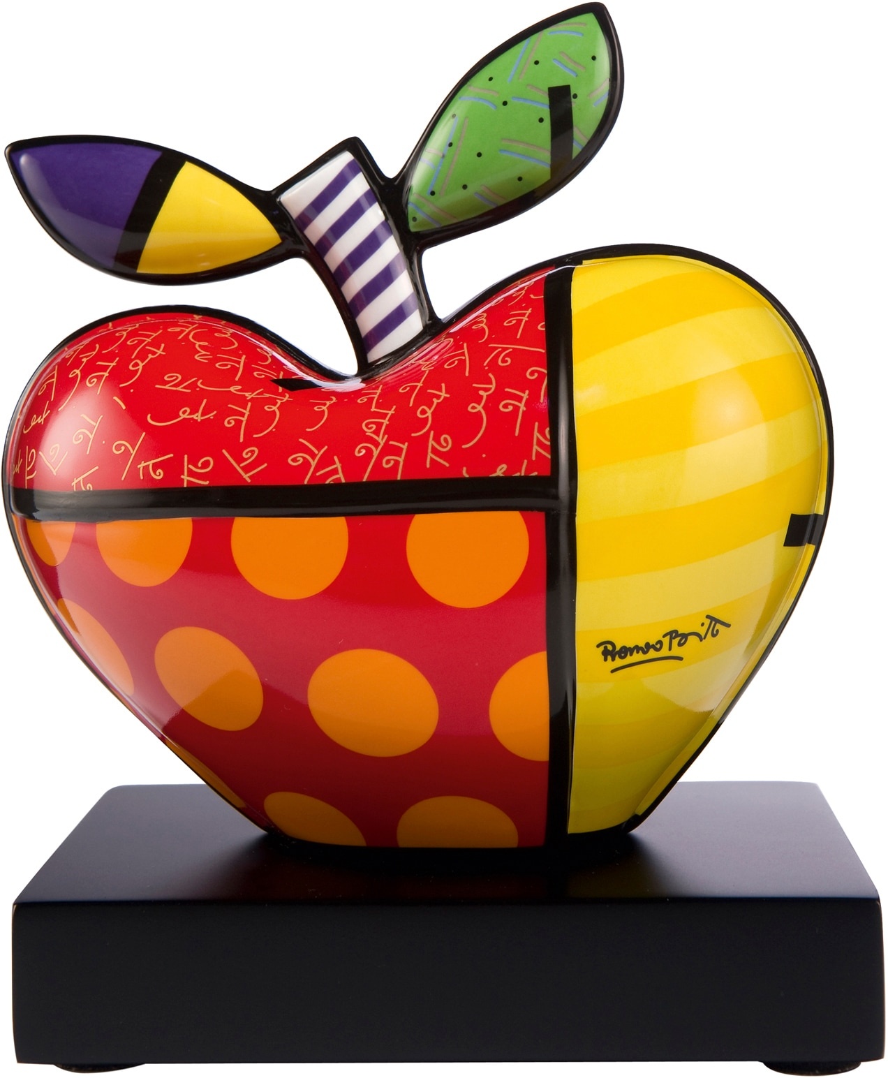 Sammelfigur GOEBEL "Big Apple", bunt, B:11cm H:17cm T:14cm, Holz, Porzellan, Dekofiguren