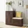 [en.casa] Løten 120 x 97 x 36 cm mit Sitzbank Wenge