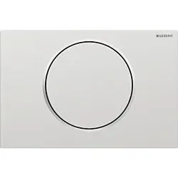 Geberit Sigma10 Betätigungsplatte 115758JQ5 Platte/Taste mattchrom, Ring verchromt, Kunststoff, für Spül-Stopp-Spülung