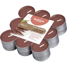 Bolsius True Scents Duft-Teelichter braun 18 St.
