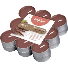 Bolsius True Scents Duft-Teelichter braun 18 St.