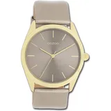 Oozoo Damen Armbanduhr Timepieces Analog Leder taupe braun UOC11333