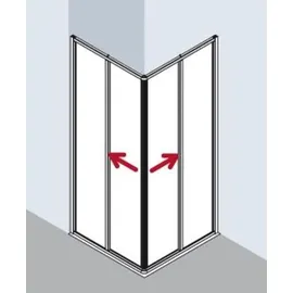 Kermi Ibiza 2000 ED2 Eckeinstiegshälfte 80 x 200 cm I2ED2080201AK