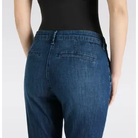MAC Slim-fit-Jeans "CHINO turn up", Damen, Gr. 42, N-Gr, schwarz basic wash, Denim/Jeans, Obermaterial: 98% Baumwolle, 2% Elasthan, unifarben, slim fit knöchelfrei, Jeans Slim-fit-Jeans, im Five-Pocket Style