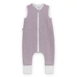 Ehrenkind Ehrenkind® Baby Sommerschlafsack mit Füßen Musselin | aus weicher OEKO-TEX zertifizierter Bio-Baumwolle | Sommer Baby Schlafsack 1 TOG Gr. 70 Farbe Flieder Gemustert - 70