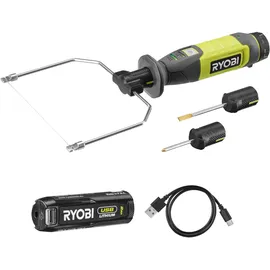 RYOBI 4 V USB-LITHIUM Akku-Heißdrahtschneider RHC4-120G, inkl. 1 x 4 V 2,0 Ah Akku und USB-C Ladekabel