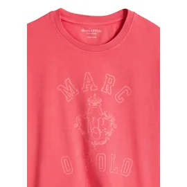 Marc O'Polo T-Shirt MARC O'POLO "aus reiner Bio-Baumwolle", Jungen, Gr. 176, rosa (rot), Obermaterial: 100% Baumwolle, unifarben, relaxed fit, Rundhals, Shirts T-Shirt