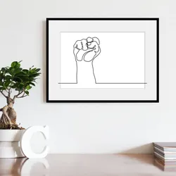 queence Bild »I want to break free«, Schwarz-Weiß-Kunst-Anatomie, (1 St.), HD Premium Poster-Druck inkl. Holzrahmen queence schwarz
