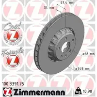 ZIMMERMANN Bremsscheibe 100.3391.75