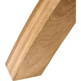 Beliani Esstisch Yapp Hellbraun 100 cm 100 cm Sicherheitsglas