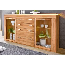 vogl möbelfabrik Highboard VOGL MÖBELFABRIK, kernbuche teilmassiv, B:222cm H:114,5cm T:40cm, Sideboards, Highboard, Breite 222 cm