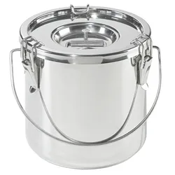 METRO Professional Thermospeisebehälter, Edelstahl, Ø 24, 10L, auslaufsicher, silber