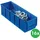 Allit Sichtlagerkasten Polypropylen 300 x 91 x 81 mm Blau 1 St.