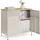 Songmics Aufbewahrungsschrank 40 x 80 x 76 cm 1-tlg. Sandbeige/Naturbeige