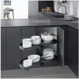 Kesseböhmer Eckschrankbeschlag LeMans II 60 x 0 x 0 cm Grau