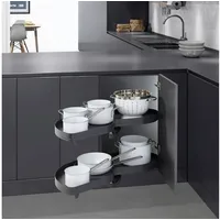 Kesseböhmer Eckschrankbeschlag LeMans II 60 x 0 x 0 cm Grau