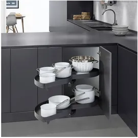Kesseböhmer Eckschrankbeschlag LeMans II 60 x 0 x 0 cm Grau