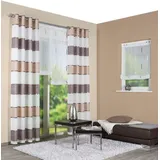 Home fashion Fertigschal, Stoff, Cappuccino, 175 x 140 cm