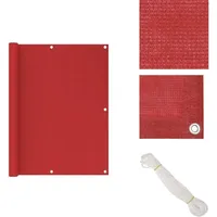 Vidaxl - Balkon-Sichtschutz Rot 120x300 cm hdpe - Balkon Sichtschutz - hdpe Sichtschutz - Sonnenschutz Balkon - Balkon Markise - Privacy Screen