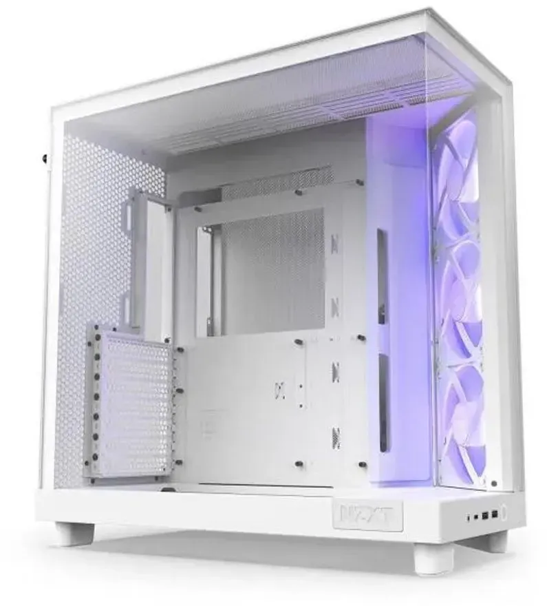 NZXT PC-Gehäuse H6 Flow PC-Gehäuse weiß