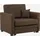 Home Affaire Sessel "Mexico Schlafsessel", braun, B:98cm H:87cm T:83cm, Struktur fein ( 100% Polyester);Luxus-Microfaser weich (90% Polyester, 10% Nylon), ;Struktur (100% Polyester), , Sessel, Sessel, mit ausziehbarer Schlaffunktion, B/T/H: 98/83/87 cm