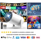 Yoton Mini Beamer 4K Full HD Android 14 WiFi 6 Bluetooth 5.4 2