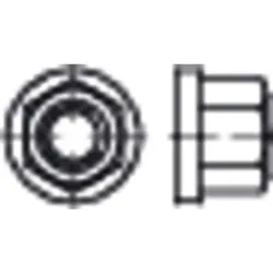 Sechskantmuttern mit Bund 1,5 d hoch, DIN 6331 Edelstahl A4 blank M20 SW30