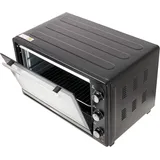JUNG MESKO MS6021 Minibackofen 66L elektrisch, Mini Backofen 3000W, Ofen, Timer 60 Min., 3 Heizmodi, inkl. Backrost, Backblech - Schwarz