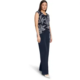 Vera Mont Damen Jumpsuit im Layer Look 50, Patch Dark Blue/Dark Blue - 50W
