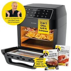 Rachs KOCHWERK Heißluft-Ofen Digital 12l 1700W schwarz