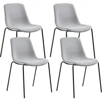 Beliani Esszimmerstuhl 4er Set TILLER