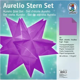 Ursus Faltblätter Aurelio Stern Transparentpapier 115 g/qm 30 x 30 cm 33 Blatt