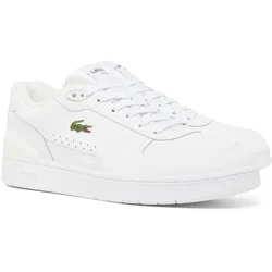 LACOSTE Herren Sneaker - T-CLIP SET, Turnschuhe, Logo, Echtleder Weiß EUR 45