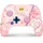 PowerA Enhanced Wireless Controller Princess Peach Plaid Rosa Nintendo Switch
