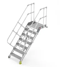 Hailo Professional Hailo Plattformtreppe wandmontiert Neigung 45° Stufenbreite 600 mm 4 Stufen