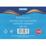 Stylex Karteikarten, DIN A6, liniert, 100 Stück
