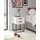 Möbel Boss Nachtschrank SUNA 40 x 65 x 38,5 cm Schwarz/Weiß