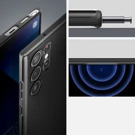 SPIGEN Samsung Galaxy S22 Ultra Thin Fit Hülle schwarz