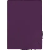biberna 0077155 Jersey 180 x 200 - 200 x 200 cm dunkelviolett