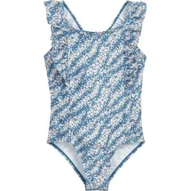 Playshoes Badeanzug "Uv-Schutz Badeanzug Blümchen" in Blau | Gr.: 74/80