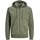 JACK & JONES Basic Reißverschlusspullover Light Grey Melange / Regular Fit M