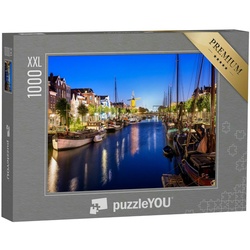 puzzleYOU Puzzle Puzzle 1000 Teile XXL „Delfshaven in Rotterdam, Niederlande“, 1000 Puzzleteile, puzzleYOU-Kollektionen Holland