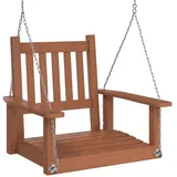 vidaXL Garten-Hängestuhl Braun 2-Sitzer