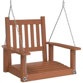 vidaXL Garten-Hängestuhl Braun 2-Sitzer