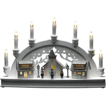 Konstsmide LED-Holzsilhouette Häuser 10 Dioden 10 x 43 x 28 cm