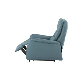 Hukla Relaxsessel Tobias Leder 75 x 102 x 88 cm Blau elektrisch