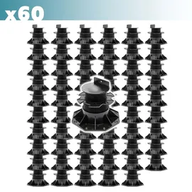XPOtool Stelzlager Set 60 Stück 60-138 mm schwarz