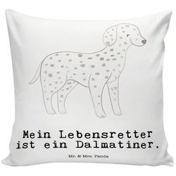 Mr. & Mrs. Panda Dekokissen Dalmatiner Lebensretter – Weiß – Geschenk, Hunderasse, Rassehund, Kop weiß